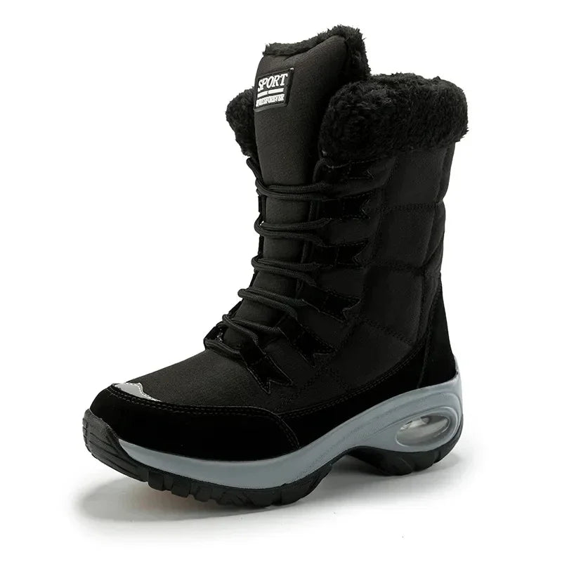Thicken non-slip warm snow boots, large sizes, cold-resistant, high-top cotton lining