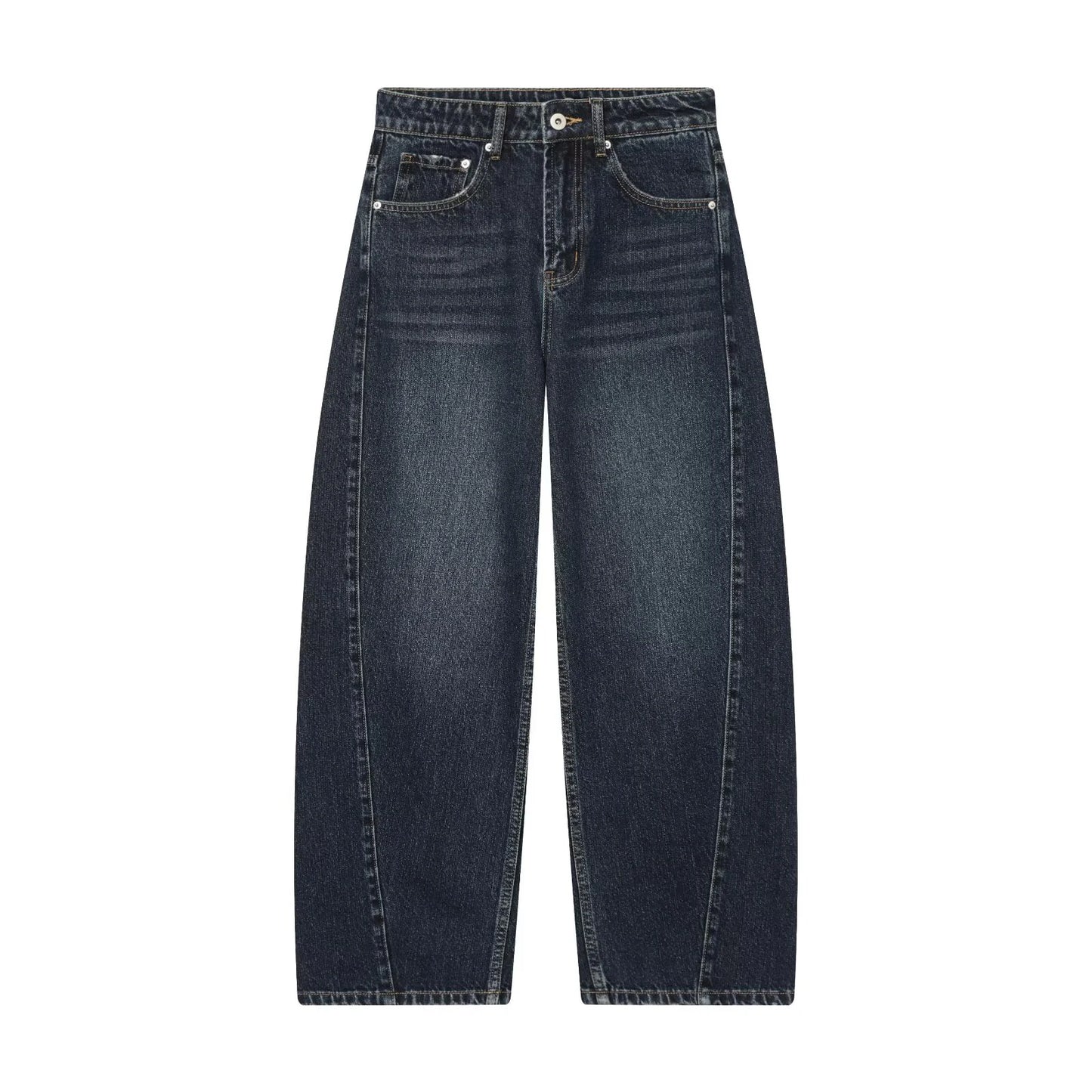 Vintage Mid-waist wide-leg worn look jeans