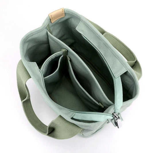 Canvas Crossbody Bag with Adjustable Strap