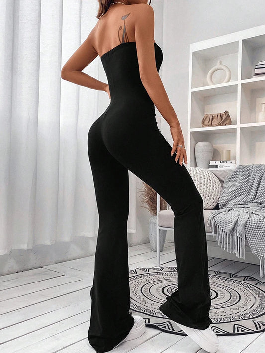 Corseted Jumpsuit Slimming Hip lifting Flared Pants