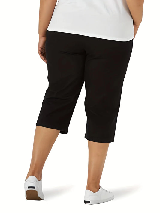 New plus-size to 4XL women's knitted fabric high-grade, pocket, solid colors, fitted casual