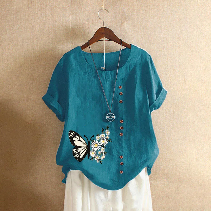 Sizes to 5XL Cotton Linen Vintage T-shirt Casual Loose Long Shirts with rolled sleeves.
