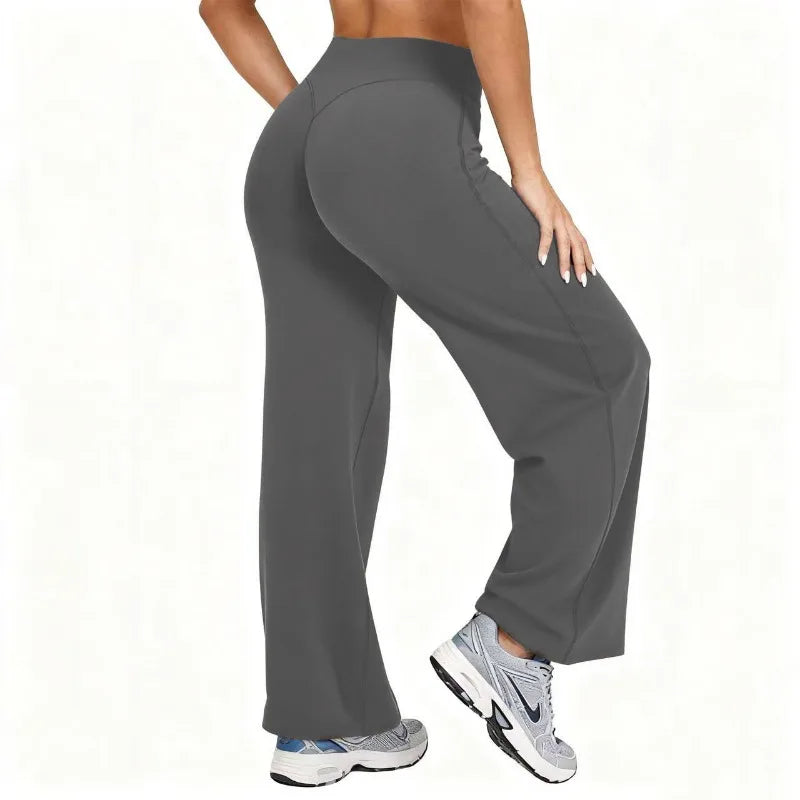 Sizes Up to 4XL Yoga Wide-leg Pants High Waist Stretchy Variety of Colors