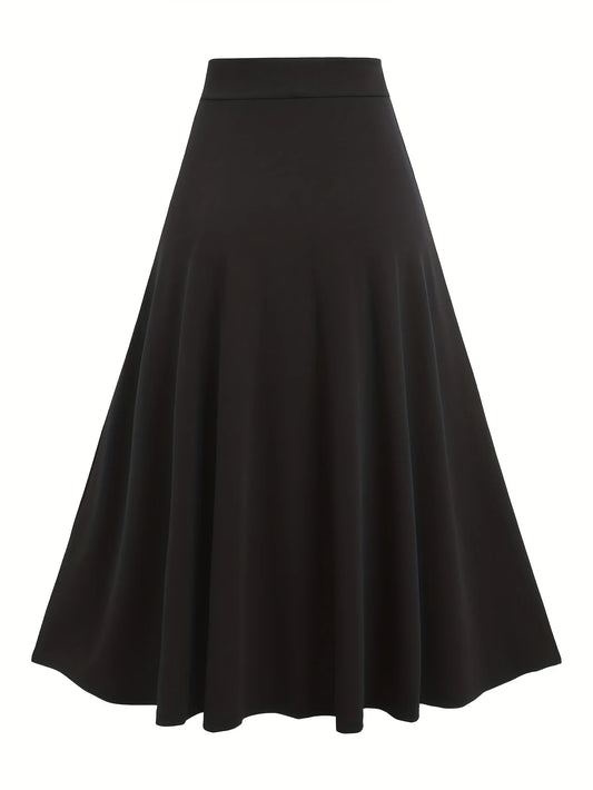 Sizes to 5XL in Red and Purple Accents, European and American fashion, lace-up high waisted A-line skirt