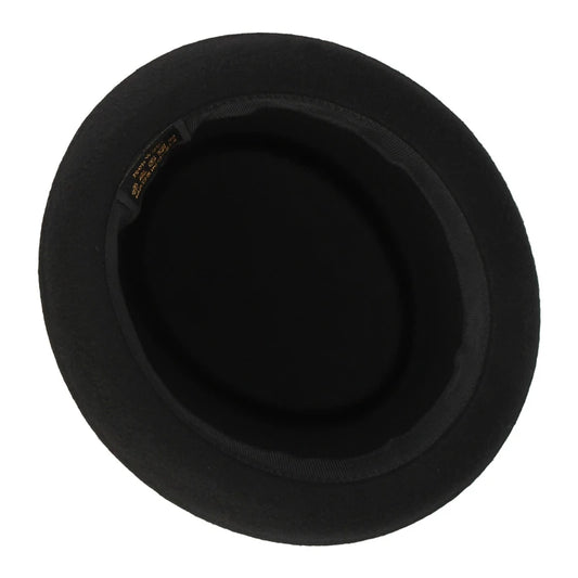 100% Wool Pork Pie Fedora Hat for Women and Men