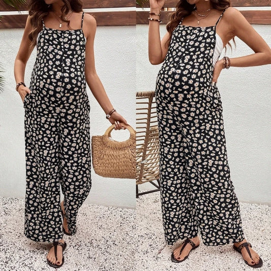 Maternity Overalls Designed for Warm Weather, Roomy Cut & Soft Material
