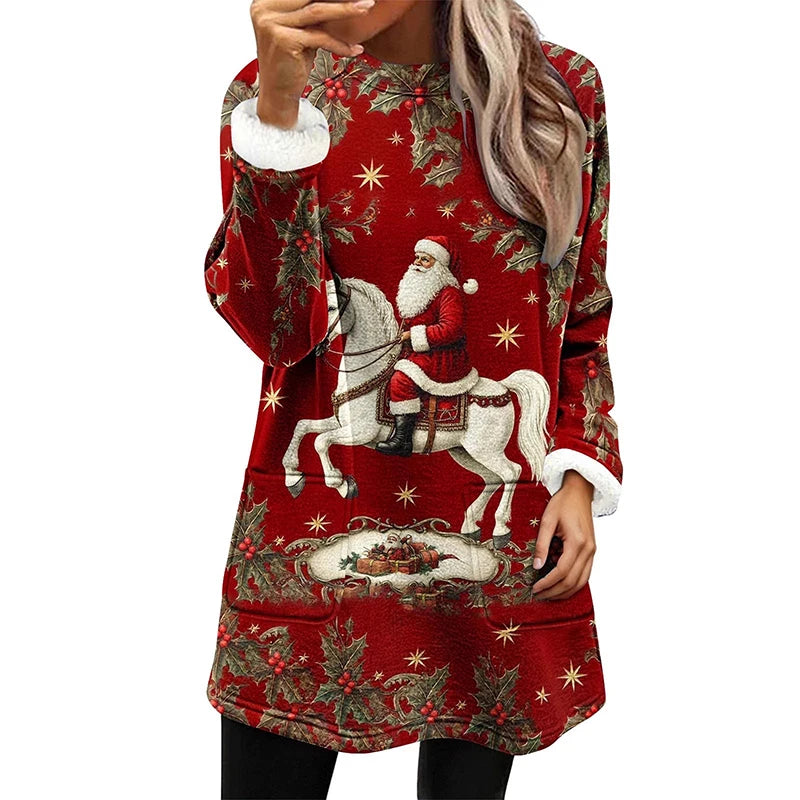 Casual Fleece Sweatshirts Women 15 prints or solids to choose from, with Pockets