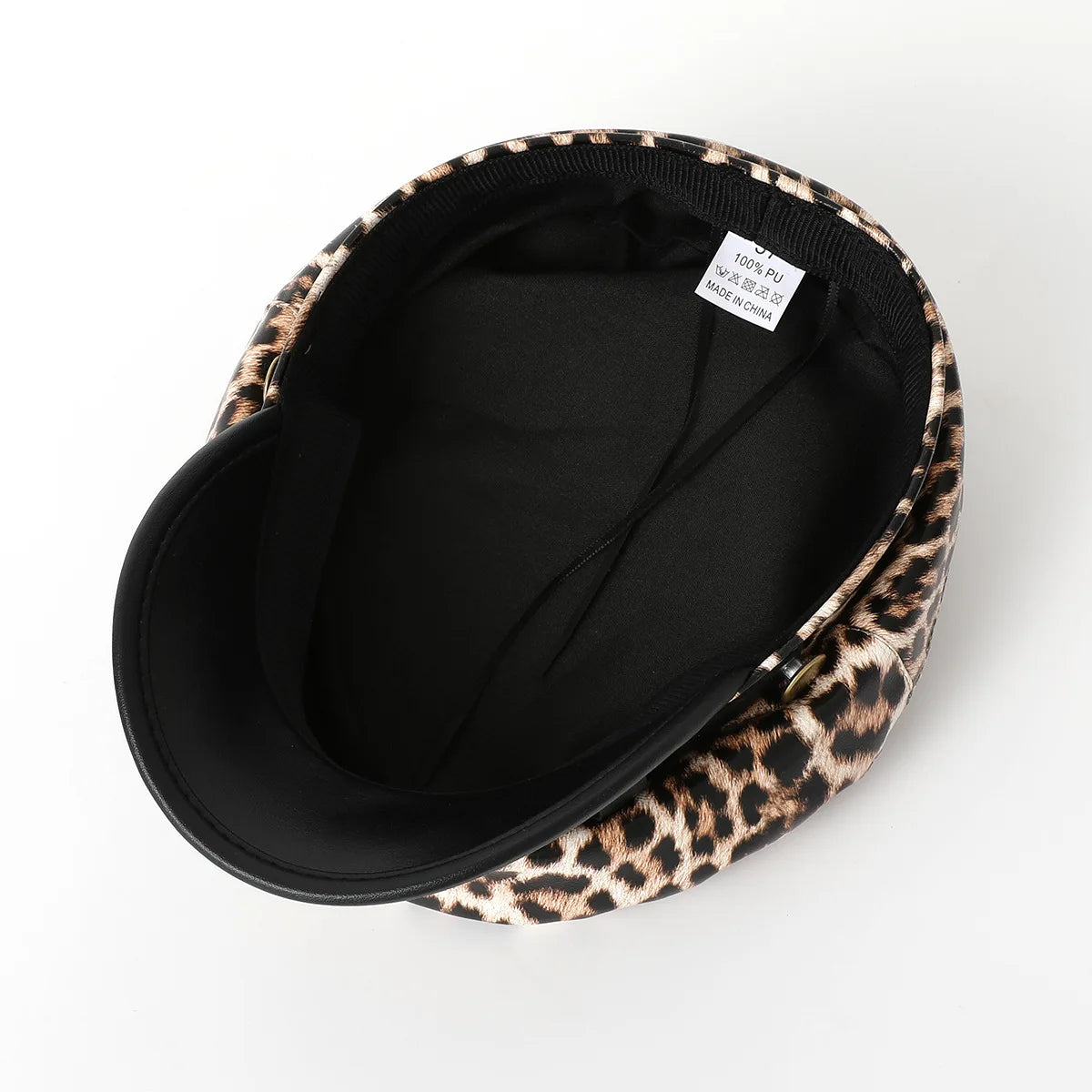 Vintage leopard print Berets, Flat Salior Hat