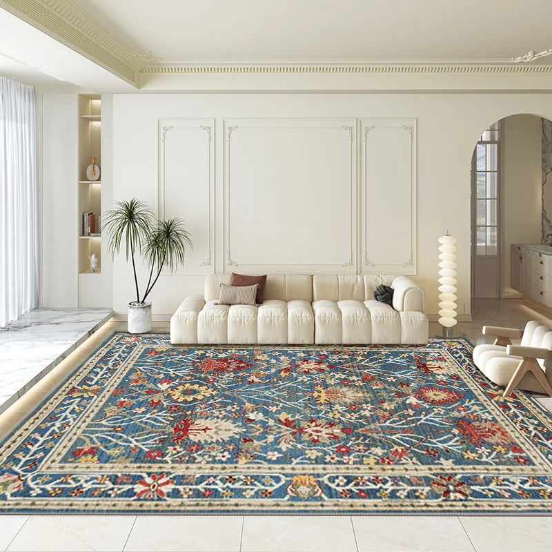Crystal Velvet Carpet with a dotted PVC backing for non-slip is a great Boho addition to any room