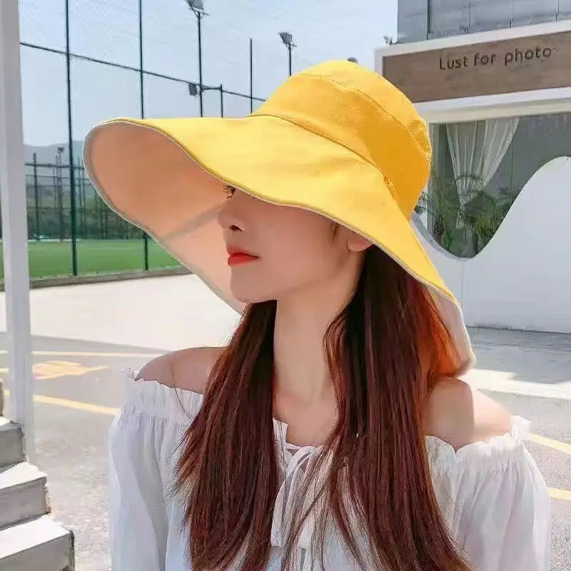 1Pc Doublesided Largebrim Hat Perfect Sun Protection Versatile