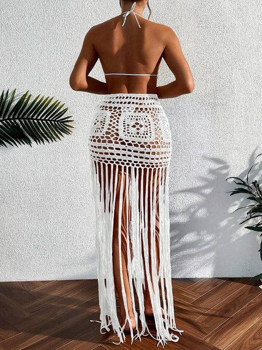 Crochet Tassel Bikini Bottoms Cover-Up Various Colors