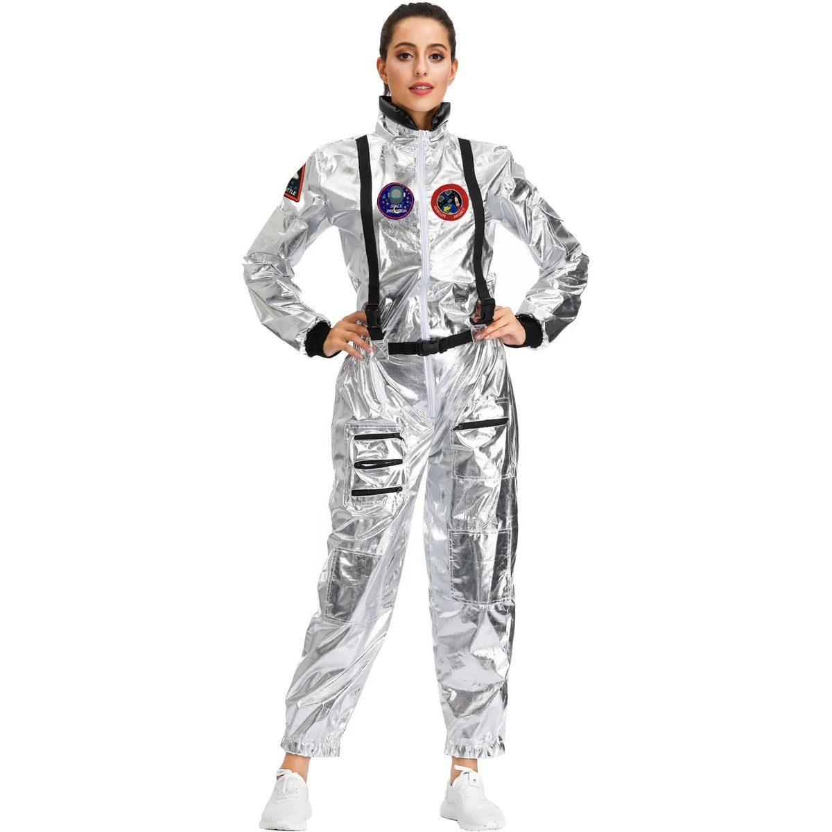 Adult and Children Astronaut Costumes, Couples Spaceman Cosplay Space Suit, Halloween Family Party Dress Up