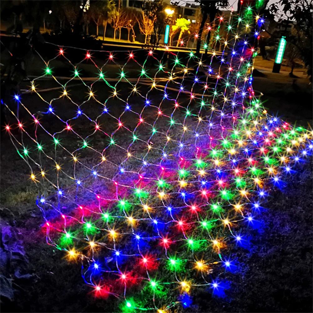 Christmas Snowflake LED Net Lights