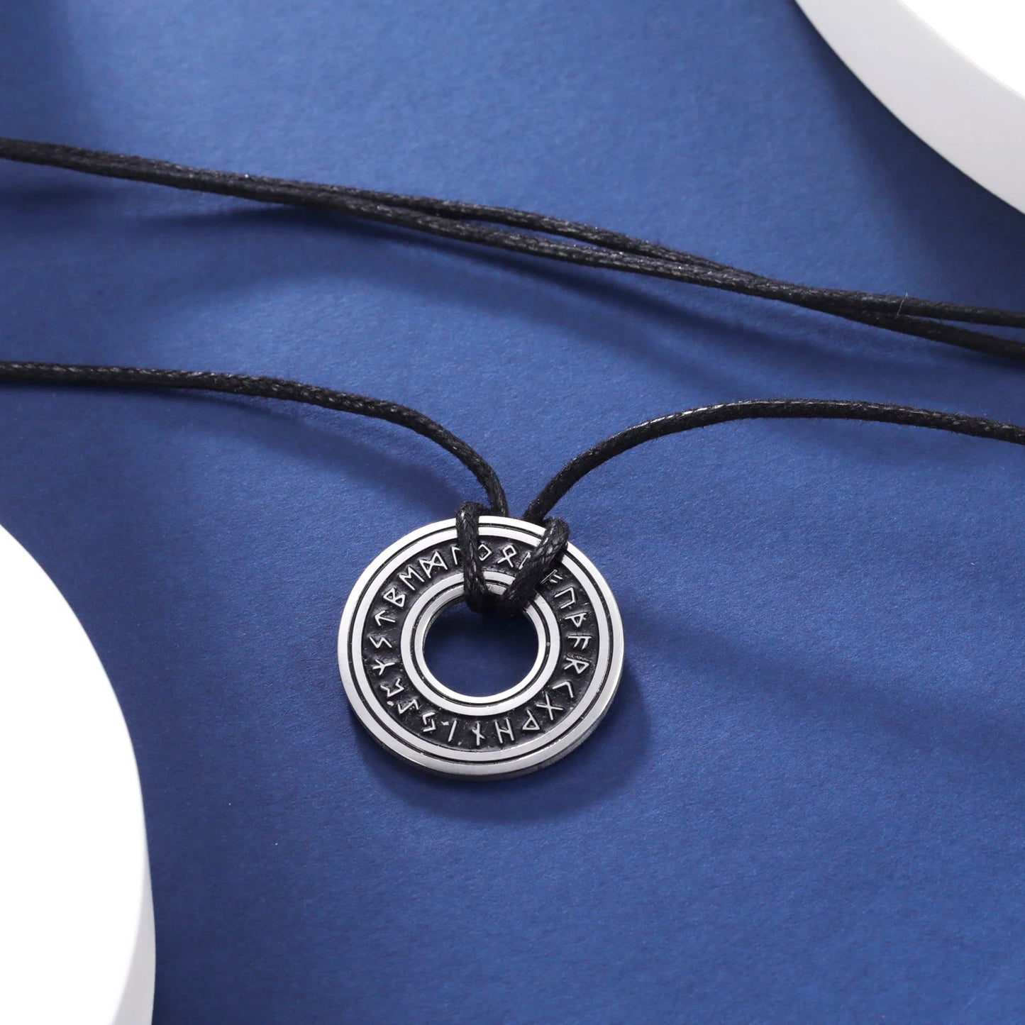 Vintage Stainless Steel Norse Runes Viking Amulet options available