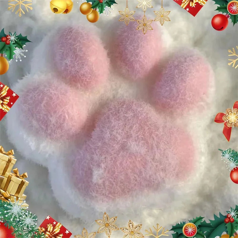 Giant Cat Paw Squishies Ultra Soft Taba in 4 colors, Large 5 in by 5 in and 1 inch tall