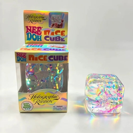 @Needoh Holographic Ribbon Squeeze Sensory Device/Toy