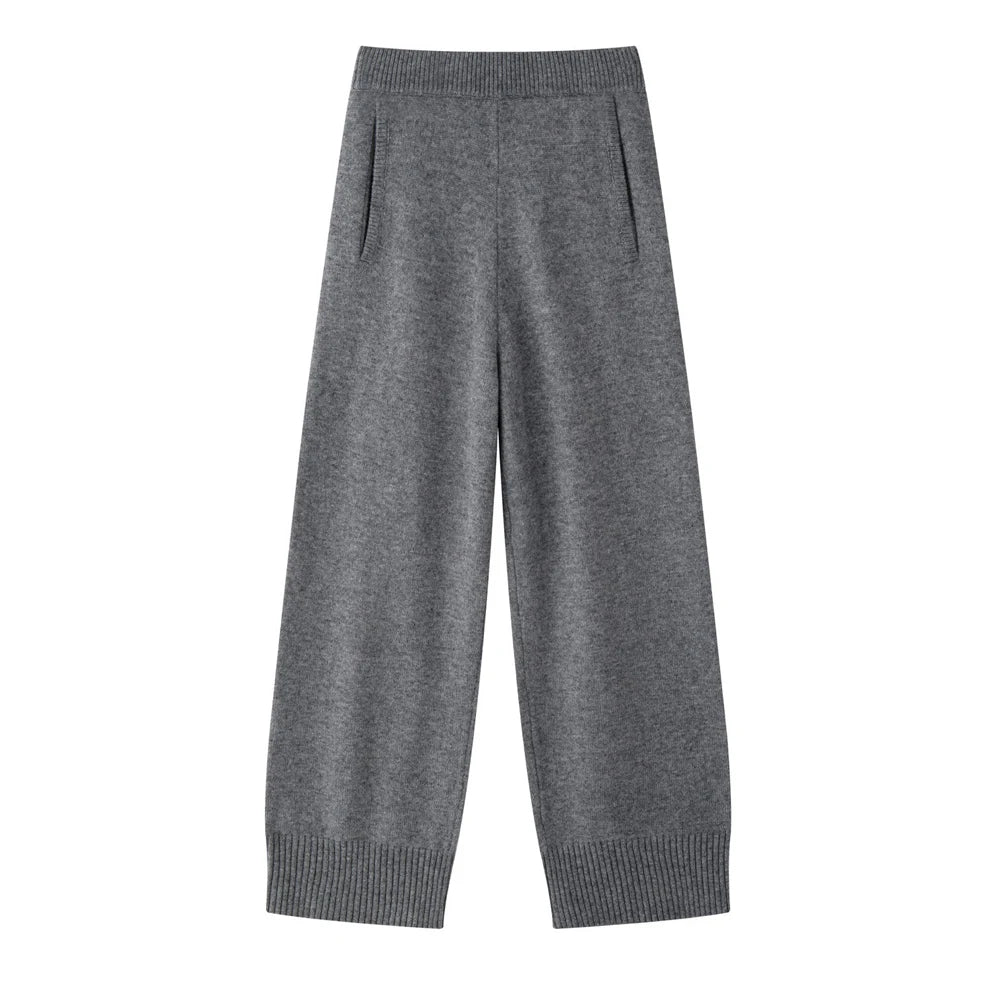 Sweater Suits, High Quality, 50% Wool Pullover With Knitted Pants