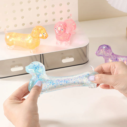 Dachshund Squishies Stretch Squeeze Sensory Toy Cute Dog Shape