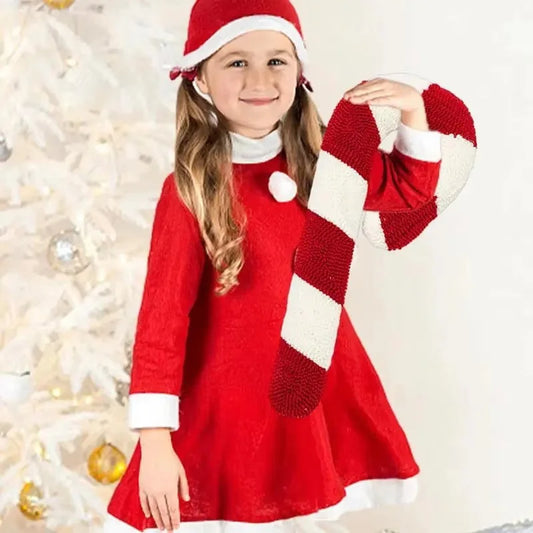 Christmas Candy Cane or Peppermint Shaped Soft Throw Pillows
