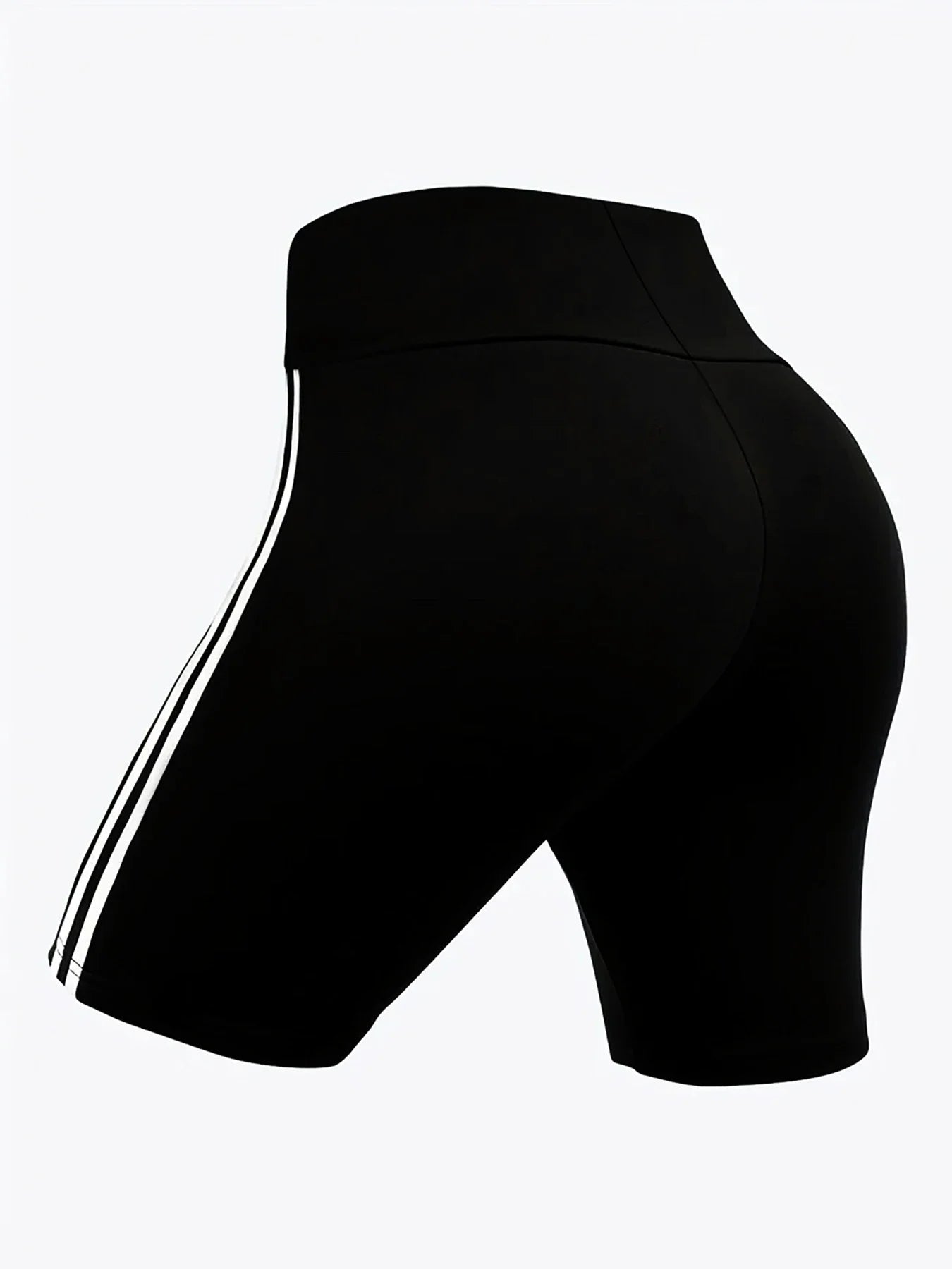 Sizes to 4XL High Stretch Plus Size Athletic Shorts for Women Sporty Knit Mid Thigh