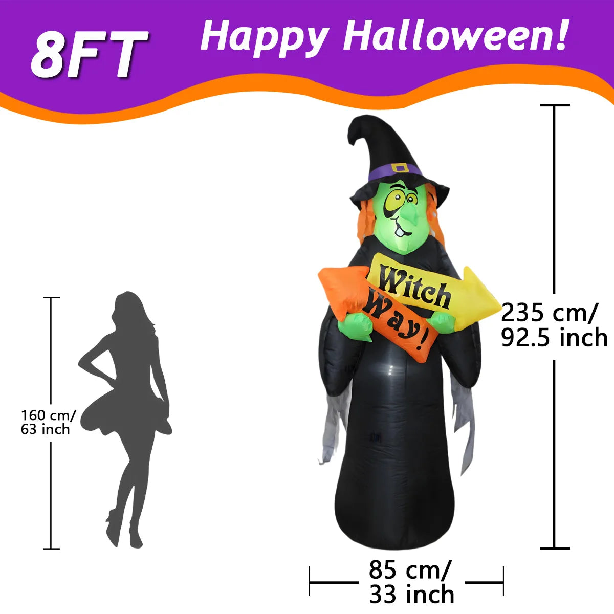 Choose from 9 Different Halloween Inflatables with Built-in LEDs. Pumplins, Ghosts, and Ghouls