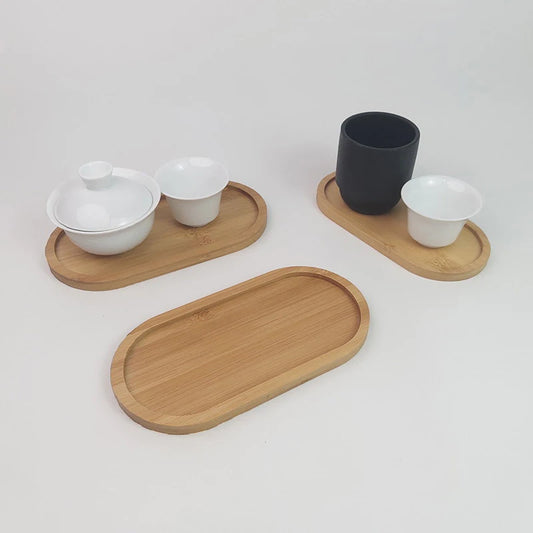Solid Wood Food Tray Round Rectangle, Snack, Fruit, Bread Board