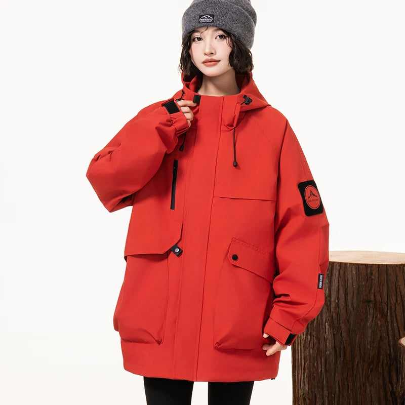 Lightweight, Wind and Waterproof Hooded Jacket. Velcro Banded Sleeves, 9 Colors