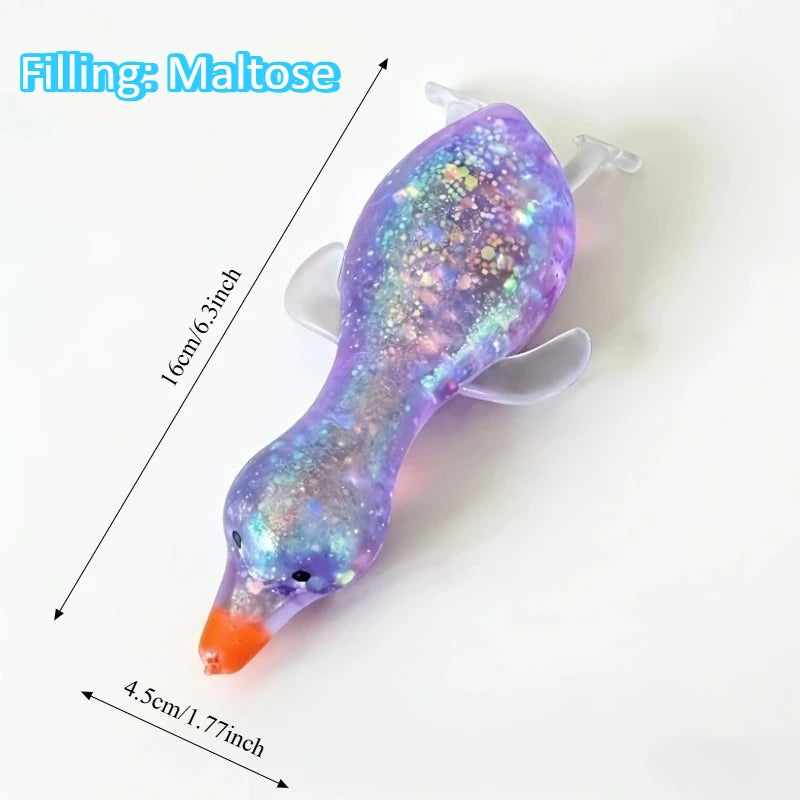 Squishy Antistress Duck Fidgets, Cute Decompression Devices, Various sizes and colors
