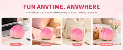 6 inch Peach Squishy, Jumbo Squeezy Fruit Stress Ball,