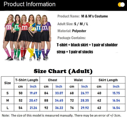 Women's M&M's Halloween Team Costumes