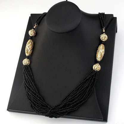 Duplicate of the Moroccan Wedding Jewelry Long Beaded Necklace