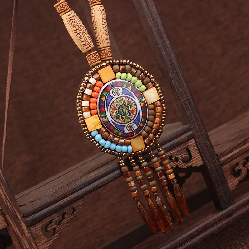 20 Designs handmade Vintage Bohemian leather braided necklace, Nepal jewelry