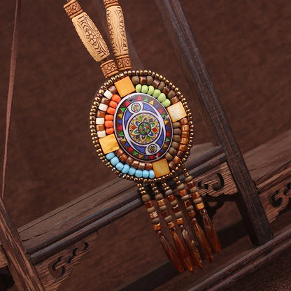 20 Designs handmade Vintage Bohemian leather braided necklace, Nepal jewelry