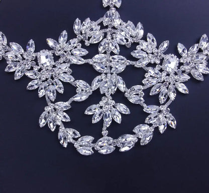Stonefans Exaggerated Halloween Crystal Mask. Handmade Rhinestone Bling