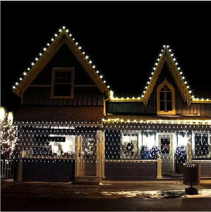 Christmas Snowflake LED Net Lights