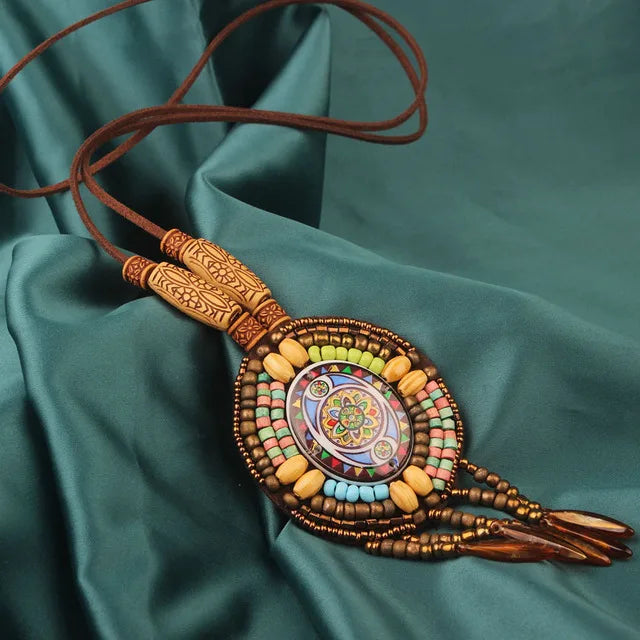 20 Designs handmade Vintage Bohemian leather braided necklace, Nepal jewelry