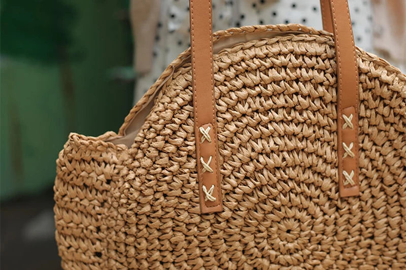 Boho Crossbody Bags, Round Shoulder Purse, Faux Leather Strap. In 7 Colors, Designs, and Sizes