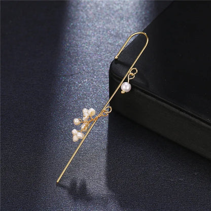 Bohemian Gold Color Earrings Ear Wrap Crawler Hook Earring Zirconia