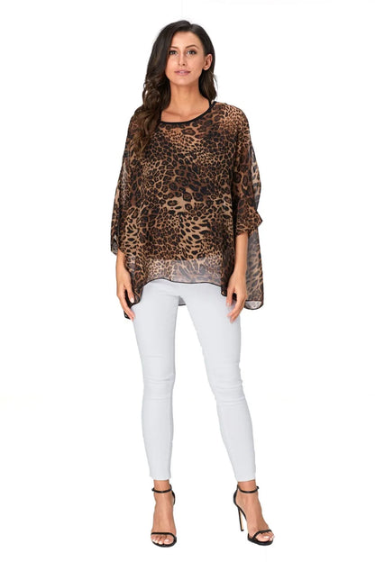 50 patterns to choose from, Plus Size, Boho Batwing Casual Sheer Chiffon Summer Top