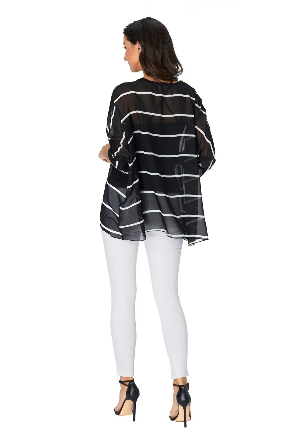 50 patterns to choose from, Plus Size, Boho Batwing Casual Sheer Chiffon Summer Top