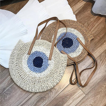 Boho Crossbody Bags, Round Shoulder Purse, Faux Leather Strap. In 7 Colors, Designs, and Sizes