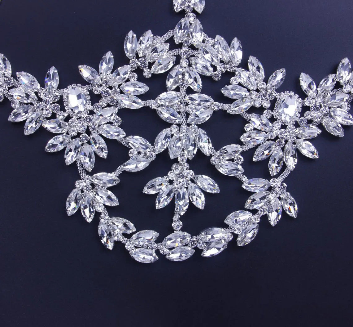 Stonefans Exaggerated Halloween Crystal Mask. Handmade Rhinestone Bling