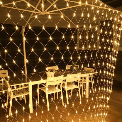Christmas Snowflake LED Net Lights