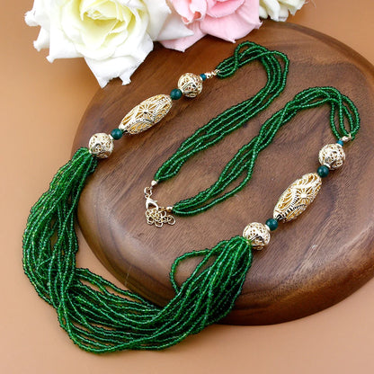 Duplicate of the Moroccan Wedding Jewelry Long Beaded Necklace