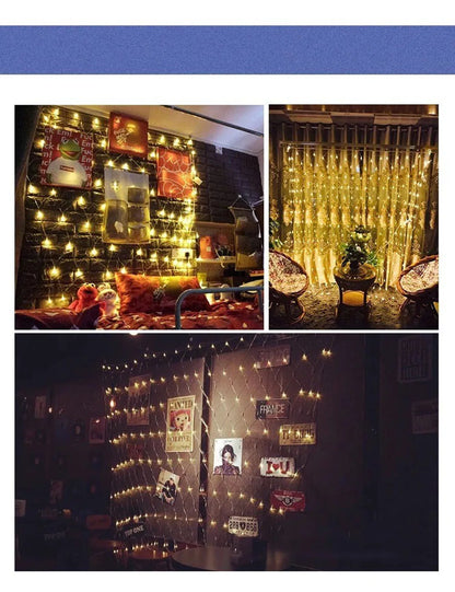 Christmas Snowflake LED Net Lights