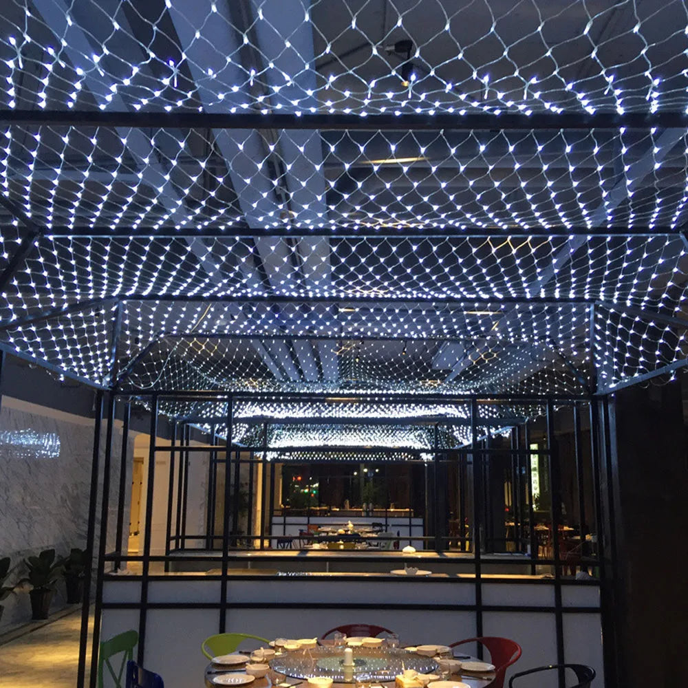 Christmas Snowflake LED Net Lights