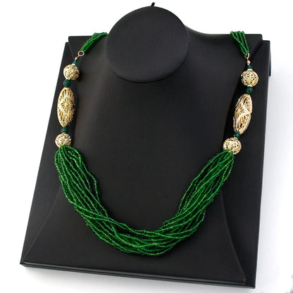 Duplicate of the Moroccan Wedding Jewelry Long Beaded Necklace