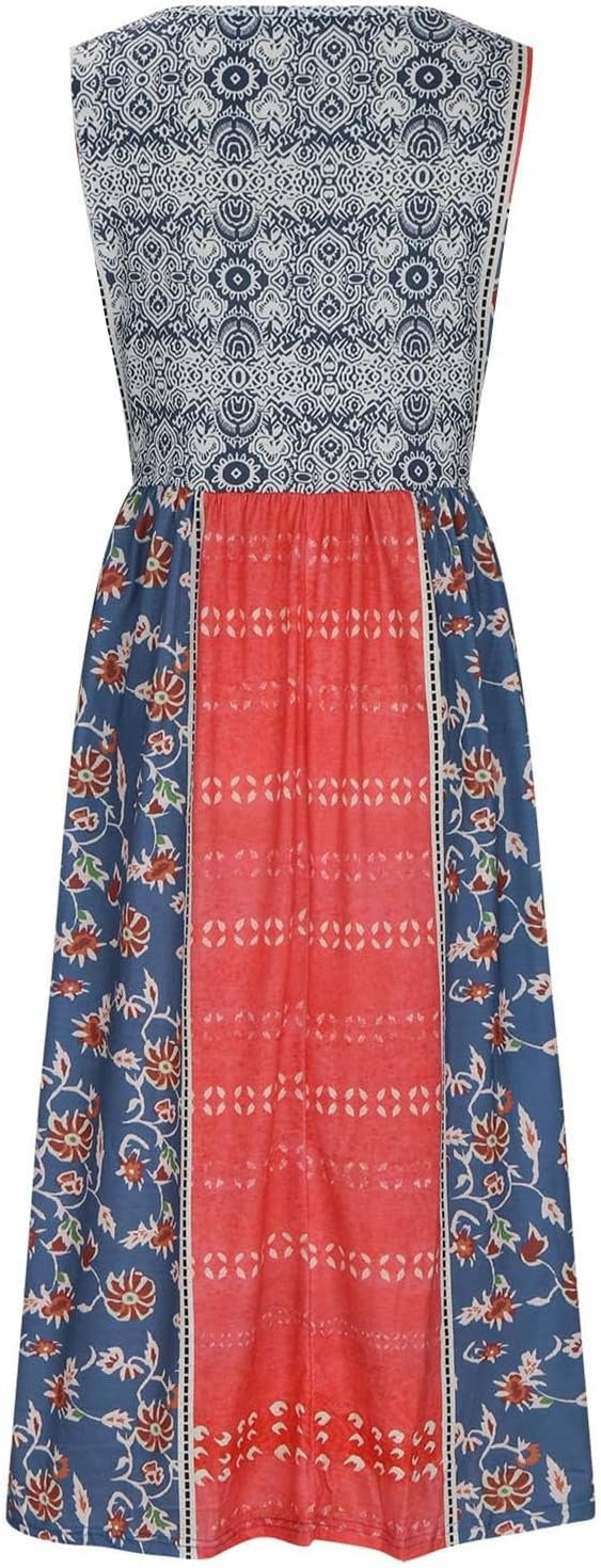 Sizes to 5XL, Sleeveless, Pullover, Tank Top, Dress with Pockets. Comes in 5 Designs