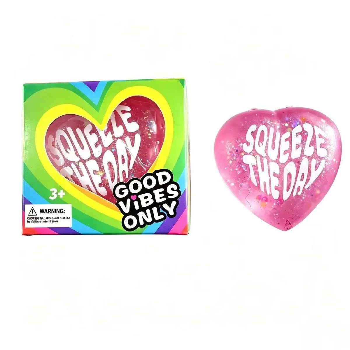 Heart-Shaped Squishy Toy, Soft and Comfortable to the Touch, Quick to Bounce Back, Cute and Compact, Portable Palm-Sized Toy. Size: 6.5Cm*6Cm