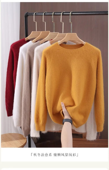 Basic Soft Knit Pullover Sweater, Round Neck, Long Sleeve, 12 colors with some sizes to 3XL